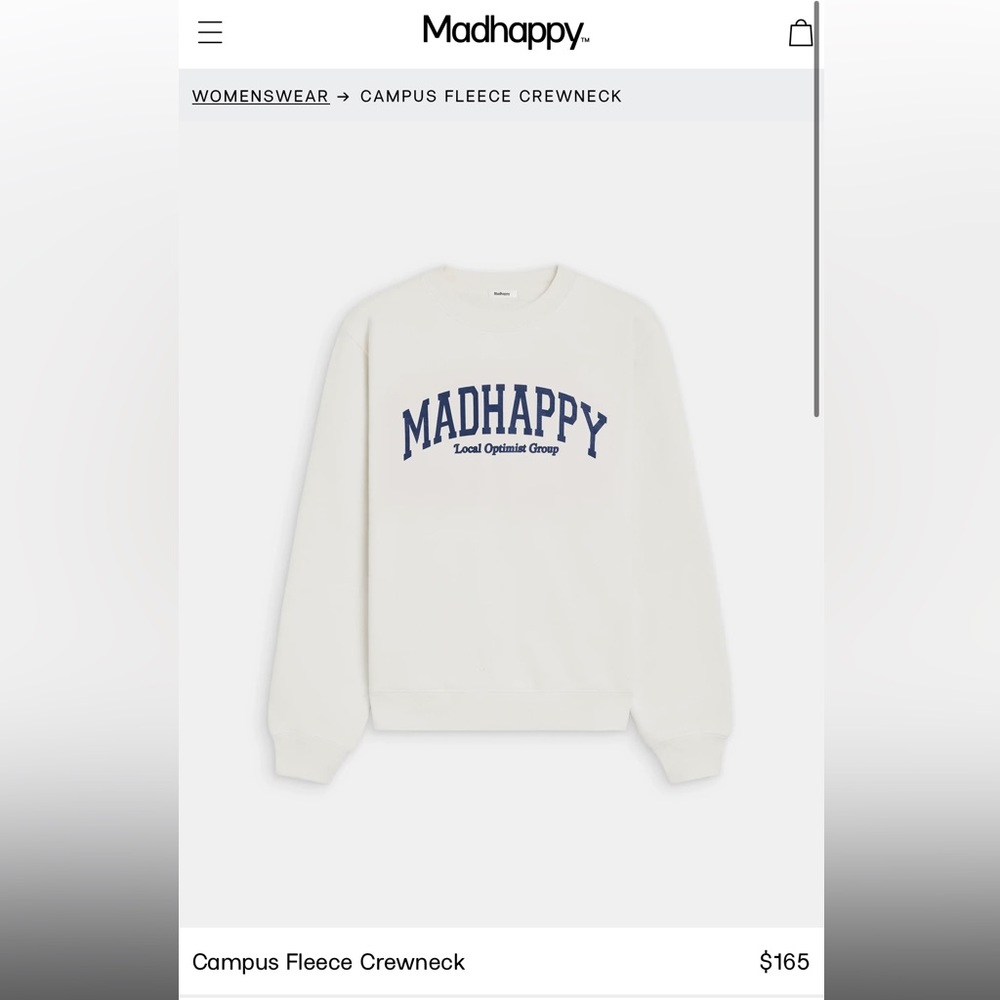 Madhappy local optimist crewneck